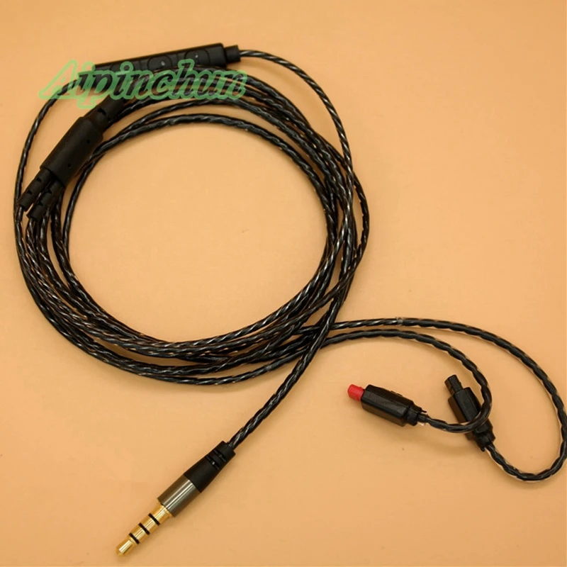Шнур для наушников Aipinchun с регулятором громкости, сменный кабель для аудиотехники, наушники ATH-IM04 IM03 IM02 IM01 IM50 IM70