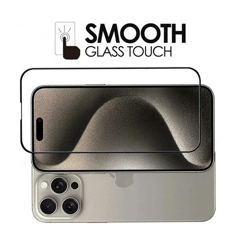3Pcs Tempered Glass for iPhone 14 11 12 13 Pro Max Mini 7 8 15 16 Plus Full Cover Screen Protector for IPhone 15 PRO XR X XS MAX