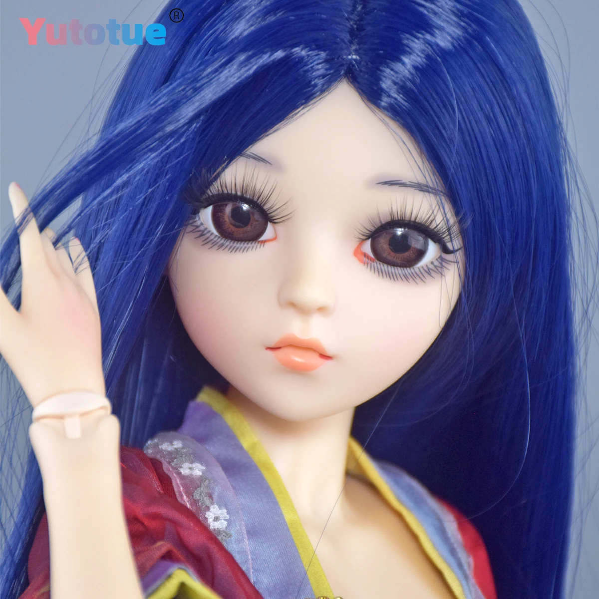 Lalka YUTOTUE o wysokości 60 cm w stylu starożytnym, dziewczynka z długą peruką, ręcznie robione ubranka, zestaw lalki BJD.