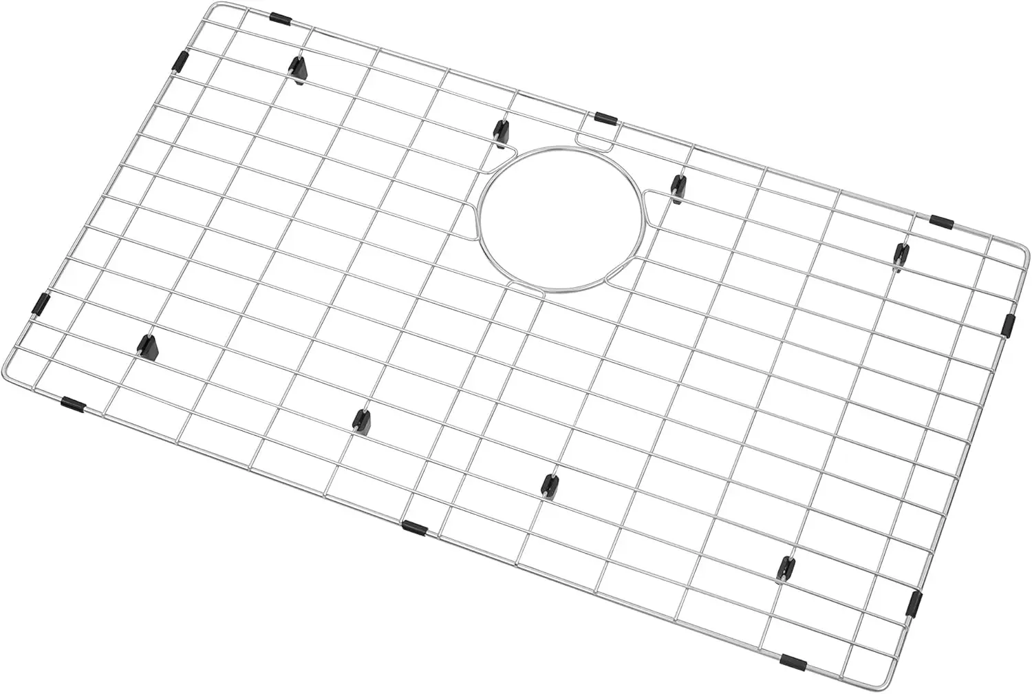 

Kitchen Sinks Grid, Sink Protectors for Kitchen Sinks 28 3/8" x 15 3/8" with Rear Drain Hole for Single Sink Bowl, Stainless