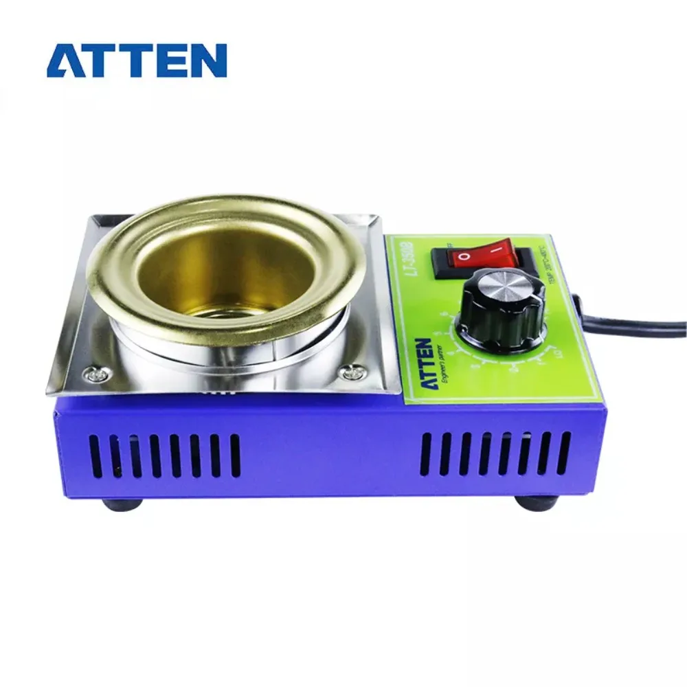 ATTEN LT-350B 200W Solder Pot Adjustable temperature soldering furnace high power tin bar melting furnace