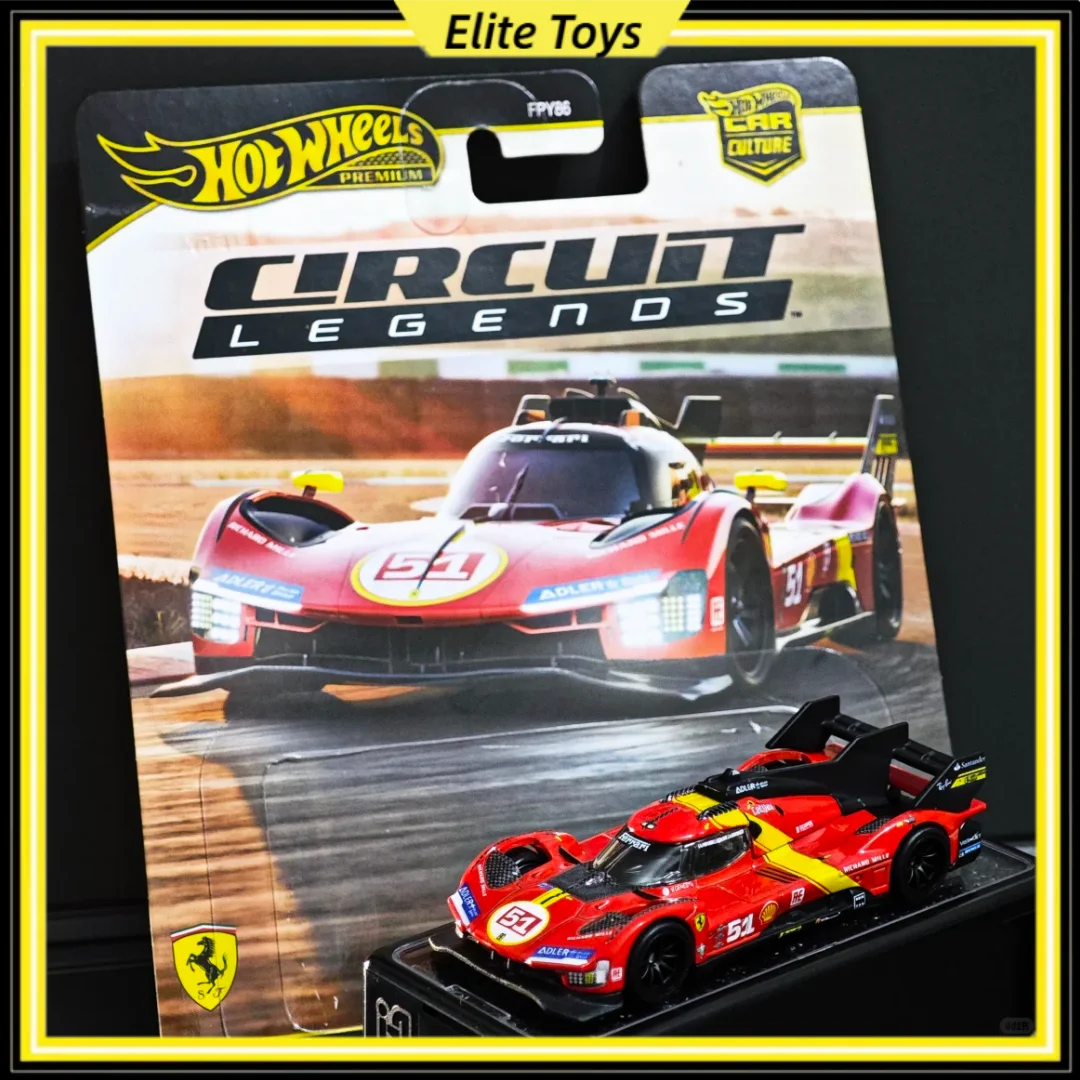 ホットウィール プレミアム サーキットレジェンド 1/64スケール ダイキャスト フェラーリ 499P カーモデル コレクタブル 合金製 車のおもちゃ カルチャーシリーズ