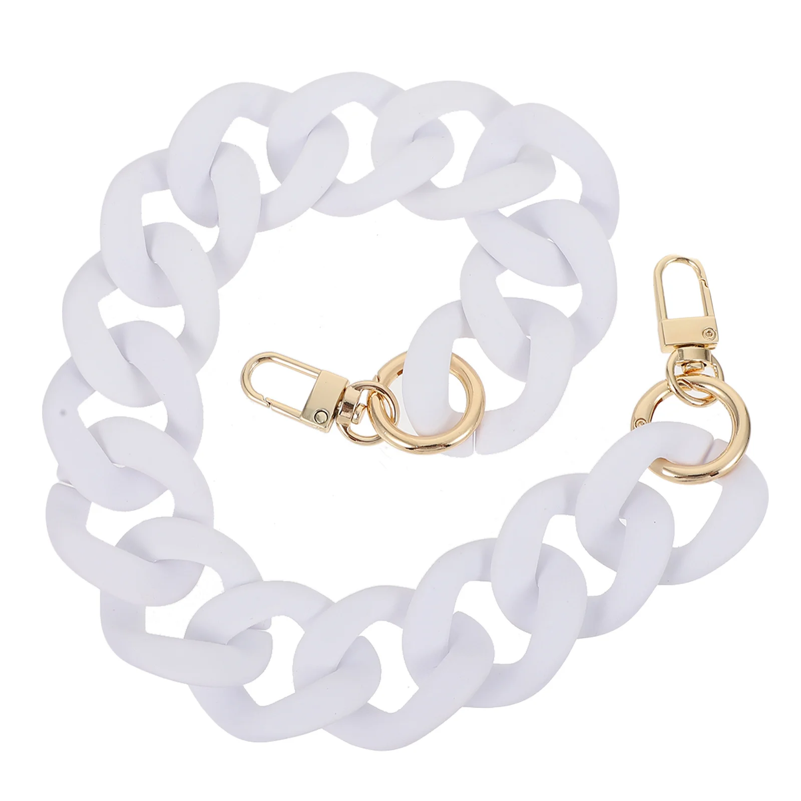 

1Pcs Color Contrast Thick Acrylic Bag Chain Stylish Replacement Single Shoulder Handbag Chain Lightweight DIY Decorative