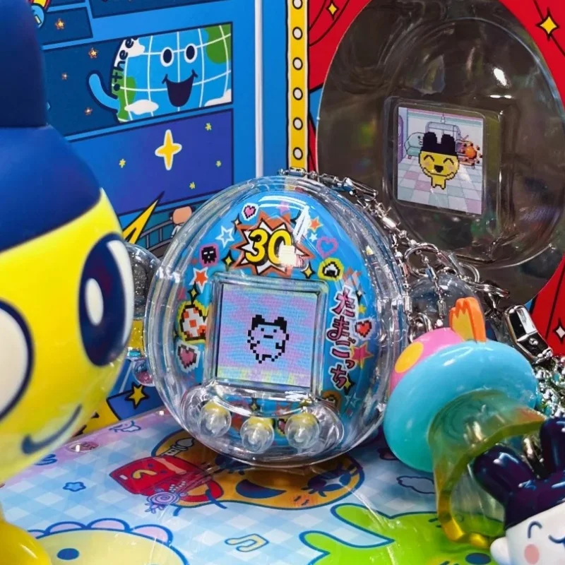 Bandai Tamagotchi Mametchi Blue/Yellow Colorful Nano 30th Anniversary Virtual Pet Interactive Nostalgic Pocket Game Toy In Stock