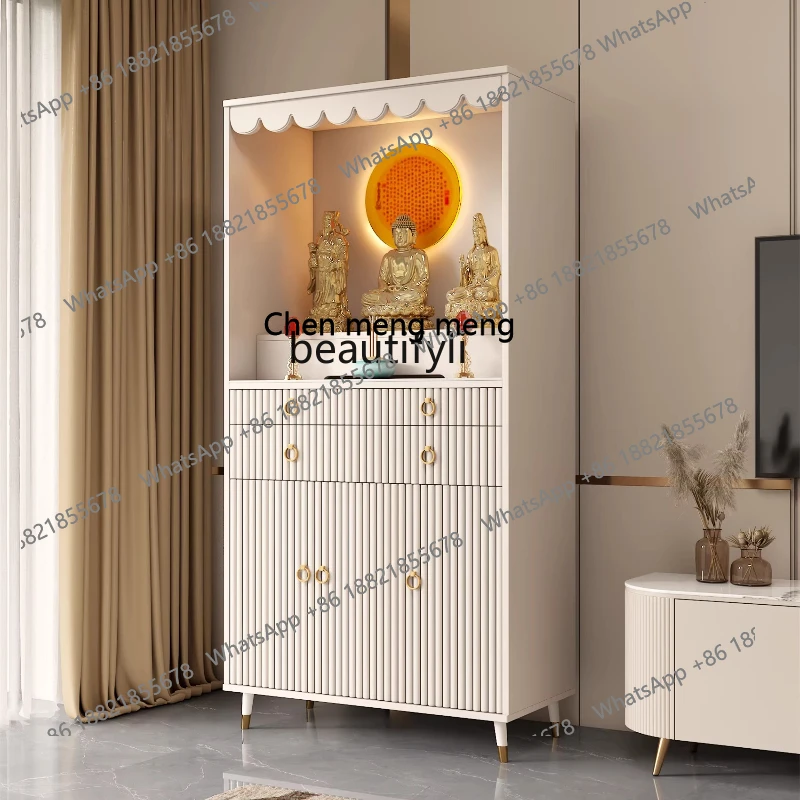 X Offering Table Altar Cabinet God of Wealth Incense Table Modern Small Buddha Altar Buddha Cabinet Home Offering Table