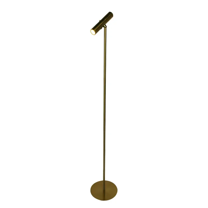 

New retro vertical gold floor lamp removable flashlight warm light charging magnetic night light
