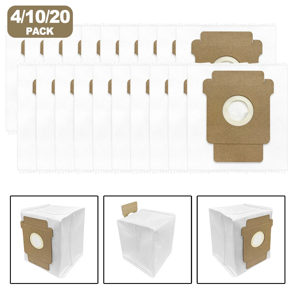 4/10/20 قطعة أكياس غبار لـ Roomba For Combo 2 Essential (Y 051060 /Y 051260 /Y 051240 ) قطع غيار أكياس الغبار للمكنسة الكهربائية