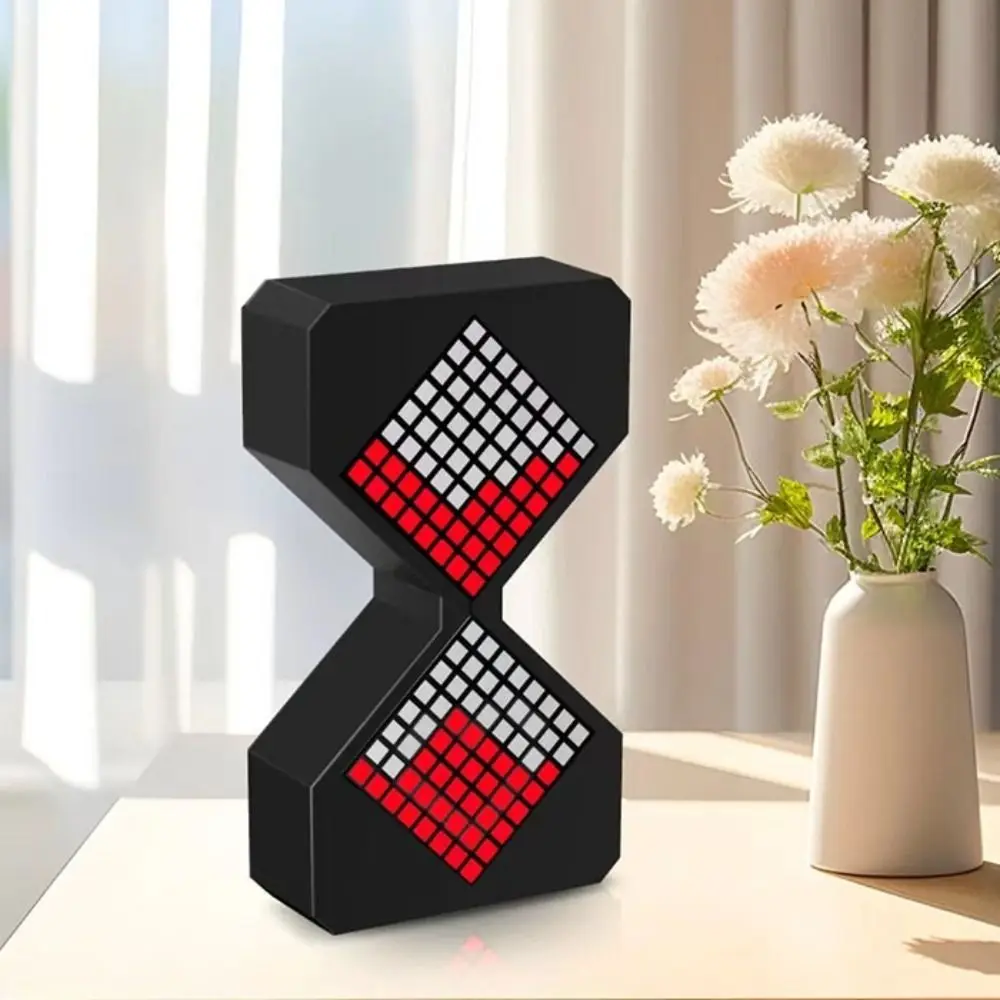 Cyber Style LED Electronic Hourglass 1-30 Min Timer Technology Sense DIY Digital Sand Clock Home Decoration with Gravity Sensing
