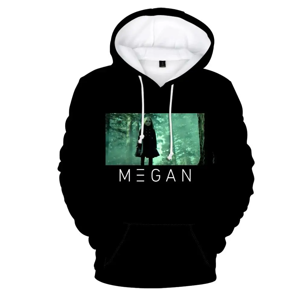 Sudadera con capucha M3gan de la película de terror Merch, jersey de manga larga Unisex, ropa informal Harajuku 3D, invierno, nuevo