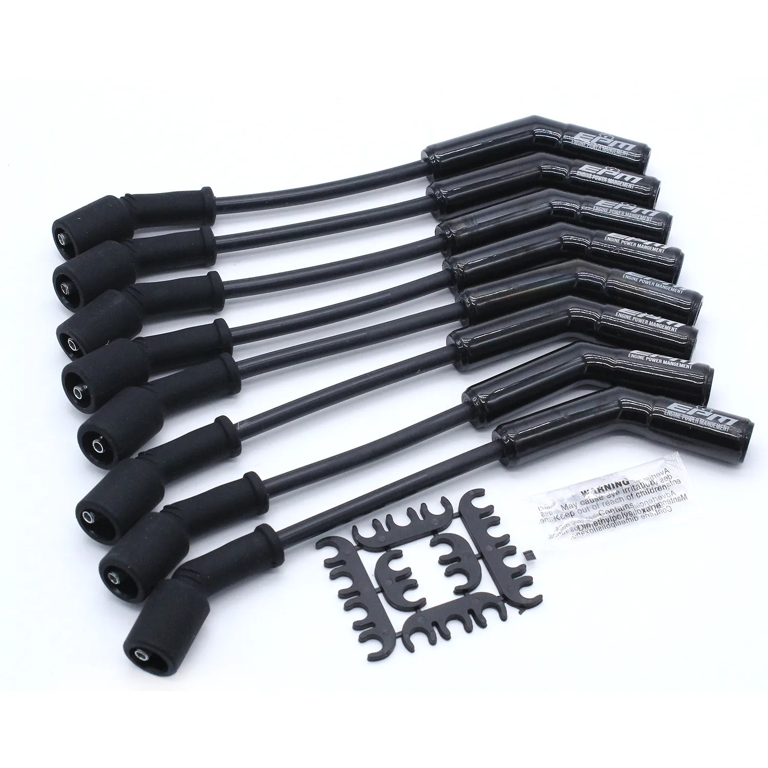 Plug Wire Set 9070CK Extreme 9000 Ceramic 8mm Blk 135° M4632813 fits for 2005-2011 GM LS Car Engine Plug Wire Parts
