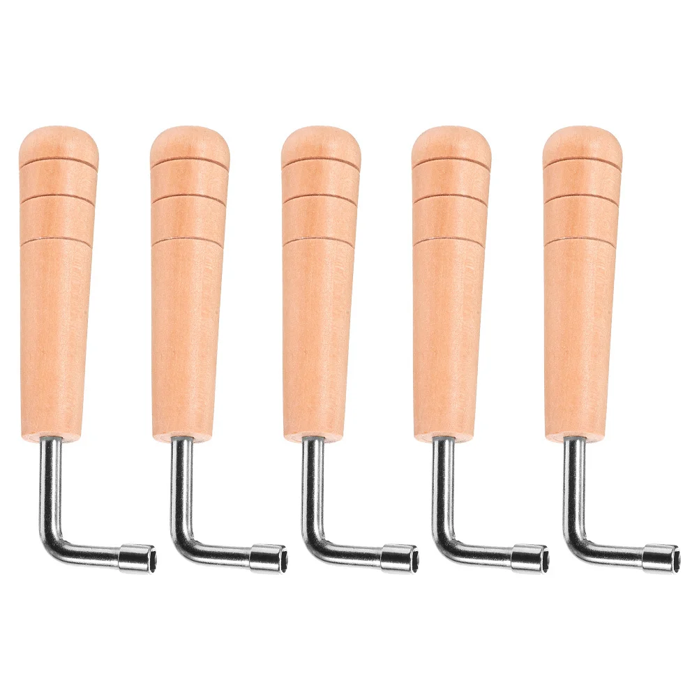 

5 Pcs Harp Tuning Tool Lyre Adjustment Wrench Rod Adjuster Handheld Part Hammer