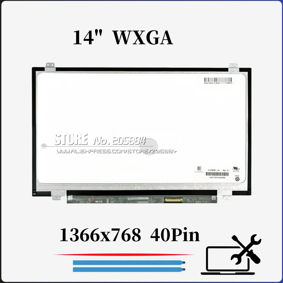 

Экран ноутбука 14 дюймов HD для ASUS K450C K450L K450N K450J K450V F450 A455L X450C X450V F450V X401 X402