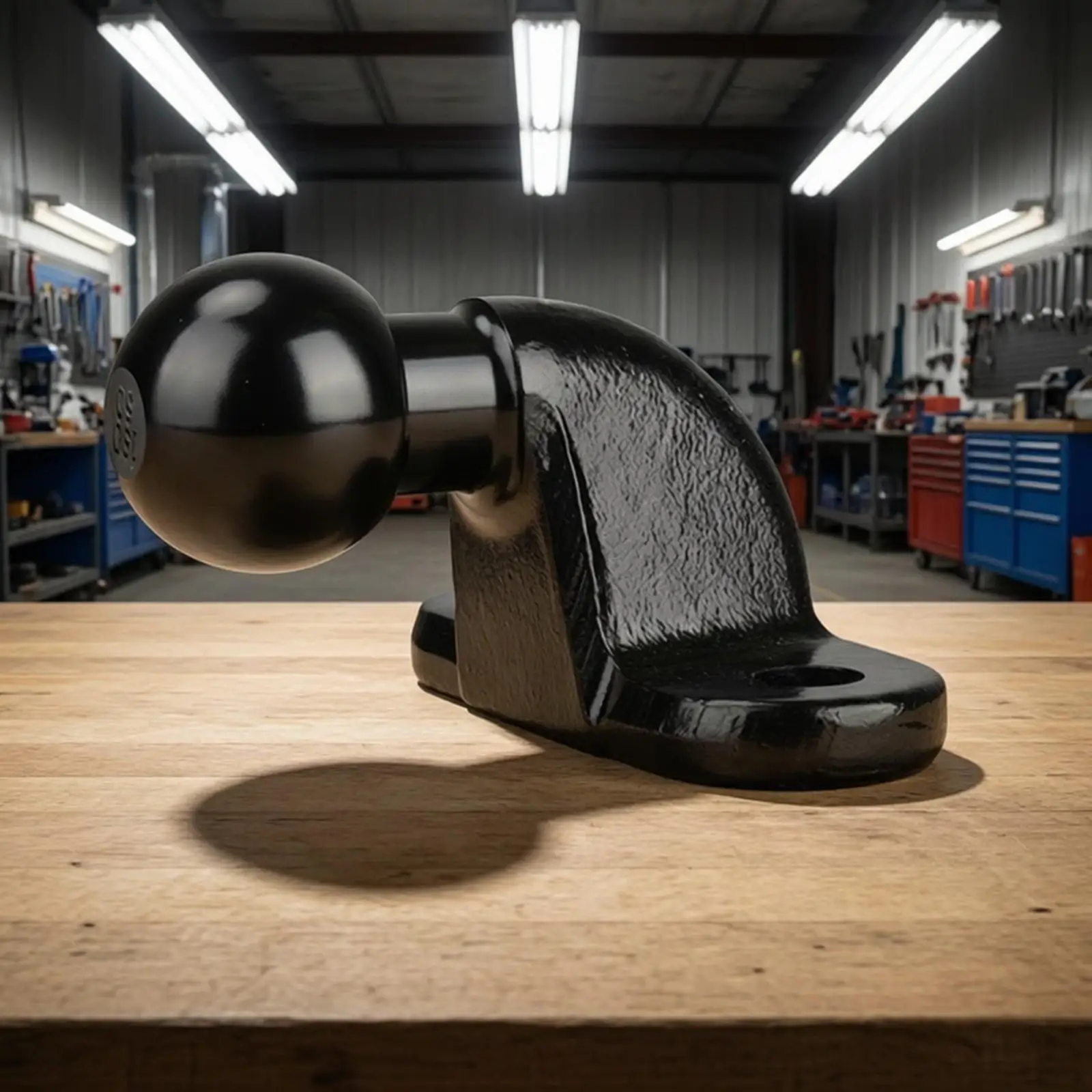 Heavy Duty Trailer Tow Ball Mount with Glossy Head for RV Utility Trailer Towing Bolt on Design Secure Fit