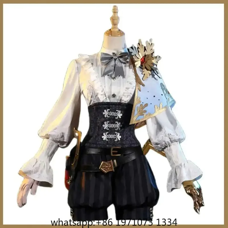 Game Identity Ⅴ Survivor Edgar Valden Painter Cosplay Costume Golden Ratio Wig Shirt Hat Shawl Uniform Man Woman Carnival Suit
