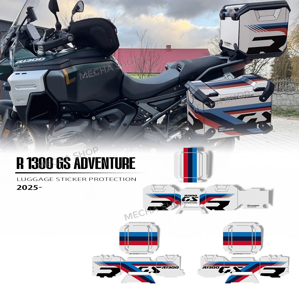 

Наклейки на алюминиевые кофры для мотоцикла BMW R 1300 GS Adventure (R1300GSA), защитные наклейки на чемоданы, 2024, 2025, 2026