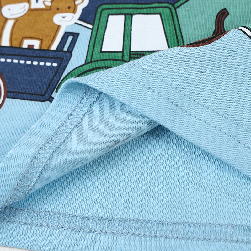 Little Maven 2026 Neue Sommer-Babykleidung für Jungen, Kinderkleidung, Oberteile, T-Shirts mit Cartoon-Traktoren, T-Shirts für Teenager – Detail 7