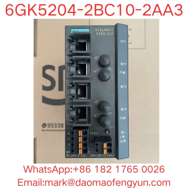 

6GK5204-2BC10-2AA3 Used Tested OK In Good Condition SCALANCE X204-2LD, managed IE switch, 4x 10/100 Mbit/s RJ45 ports, 2x 100 Mb