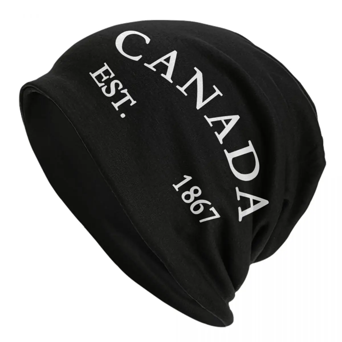 Custom Canada Flag Skullies Beanies Caps Streetwear Winter Warm Men Women Knit Hats Adult Unisex Canadian Maple Leaf Bonnet Hats