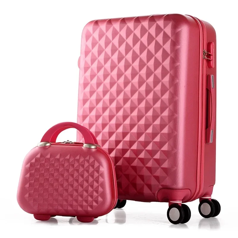 2PCS/SET fashion Cosmetic bag 20/22/24/28 inch girl students trolley case Travel spinner Password luggage woman rolling suitcase