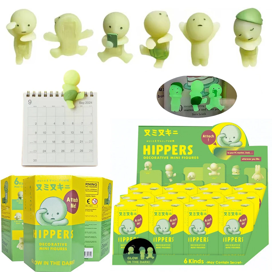 Nuevas Hippers SMISKI Life Series Party Series figuras de esquina que brillan en la oscuridad muñeca caja ciega juguetes regalo decoración regalos sorpresa