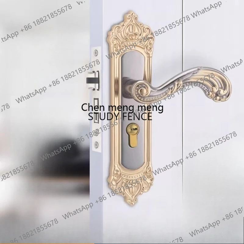 

1 Set of Indoor Bedroom Door Lock Set Suitable for New Door Installation Room/bathroom Lock Hardware Accessories with A Key