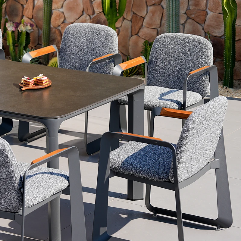 Garden Furniture Set Outdoor Chairs Chair and Table Garden Chairs With Soft Cover Design