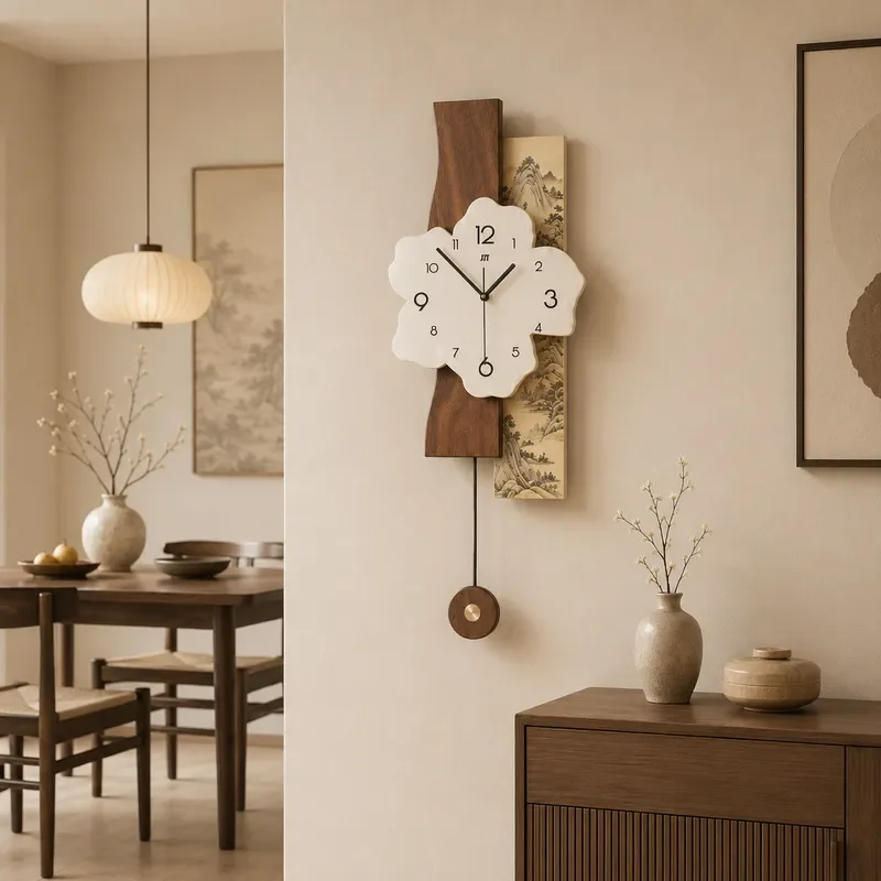 for Song's Aesthetic Wall Clock Living Room High Sense Modern Home Decoration 2026 New Medieval Style