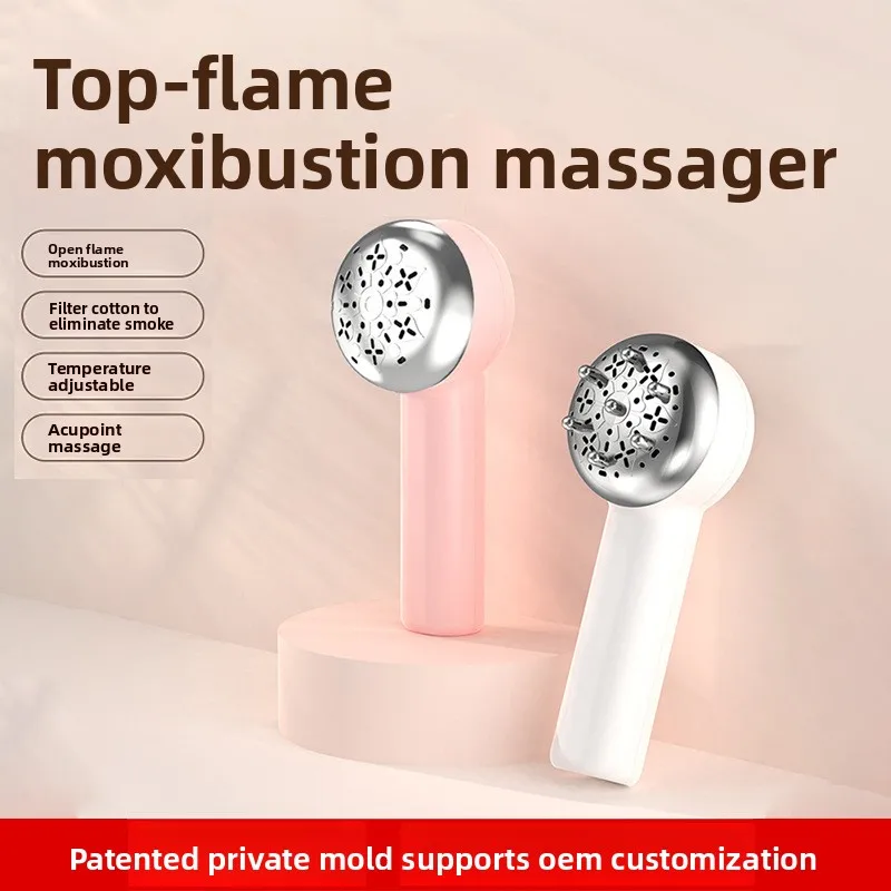 Open-Flame Moxa Facial Massager - Acupoint Steam & Gua Sha for Face & Head Care