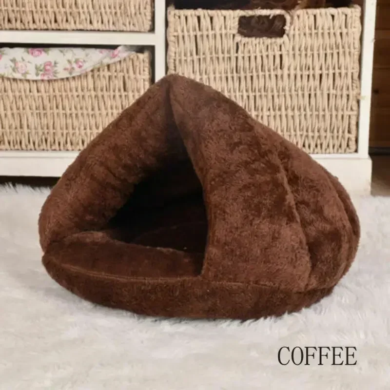 Nid d'intérieur doux et confortable pour animaux de compagnie, panier chaud, accent lavable, chenil de coussin, maison pour chien et chat, diversification, IApk O