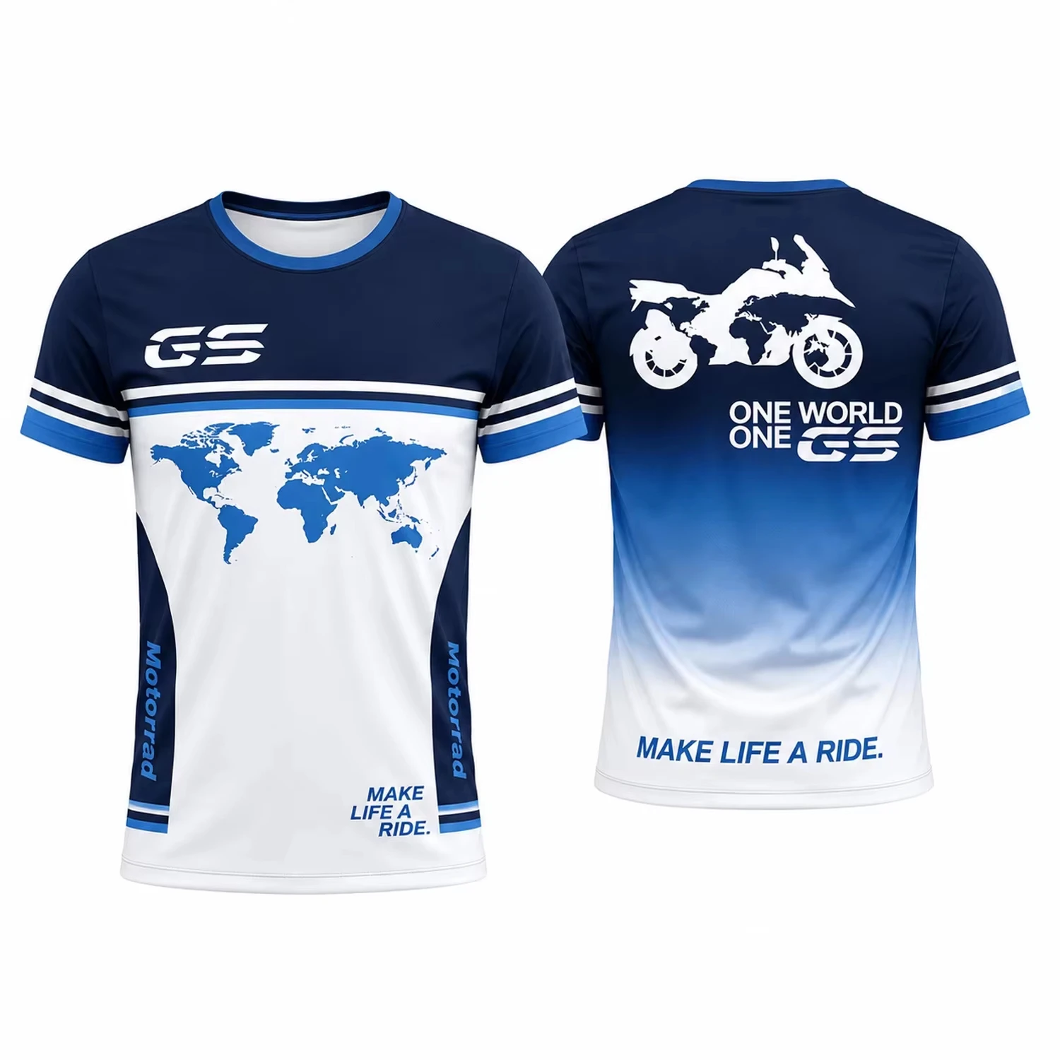 2026 Neue Herren GS Motorrad Sportbekleidung mit dem Text „Die ultimative Maschine“ und Motorrad-Silhouette – Oberteile und T-Shirts für die ganze Familie passend. – Detail 11