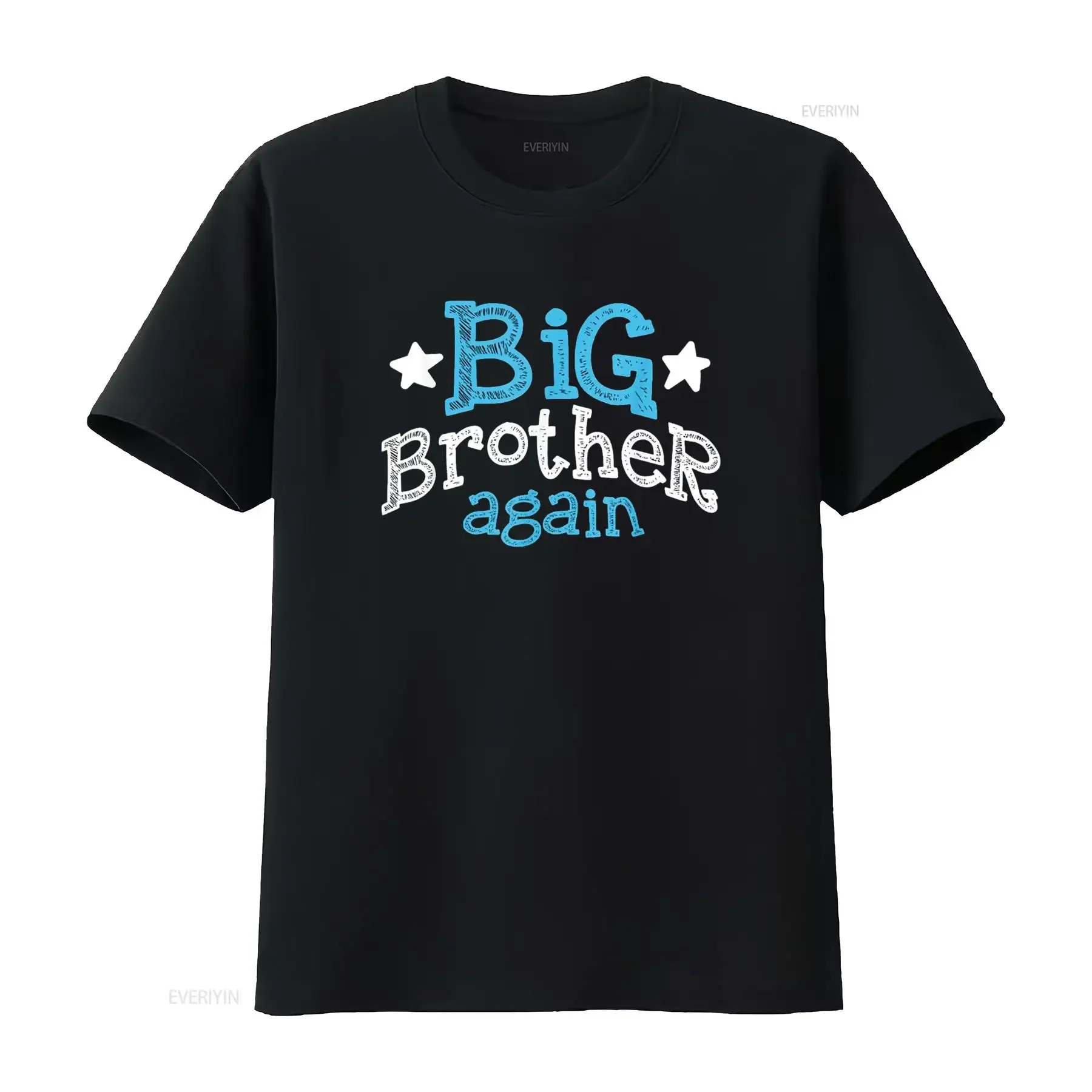 Big brother again shirt Sibling older son gift boy T vintage Washed Breathable Top For Everyday Wear streetwear
