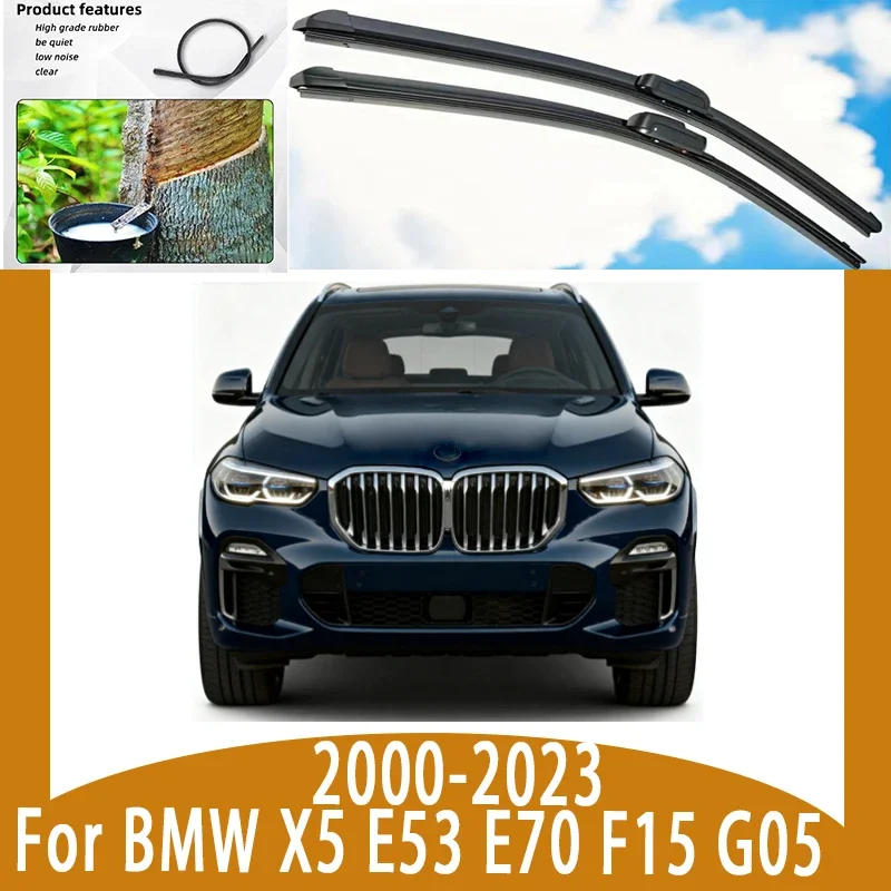 

2pcs Front Windshield Windscreen Wiper Blades Wipers For BMW X5 E53 E70 F15 G05 2000-2023 2006 2011 2012 2018 2019 2020 2022