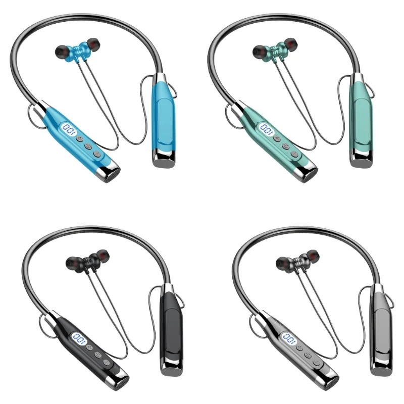 Stereo Wireless Earphone Waterproof Neckband Headphone for Intense Workouts