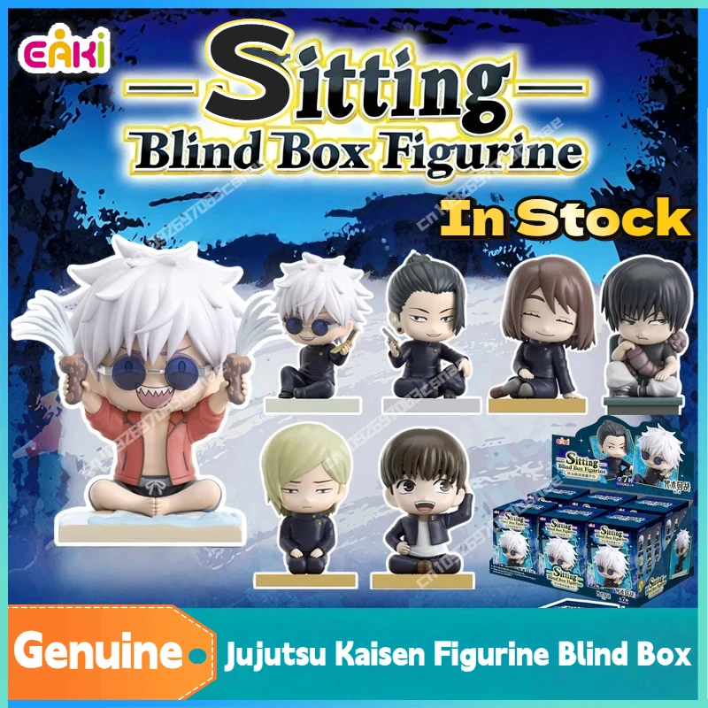 Figura Coleccionable Original EAKI de Jujutsu Kaisen, Caja Sorpresa, PVC, Anime, Gojo Satoru, Geto Suguru, Fushiguro Toji, Juguete de Regalo, En Stock