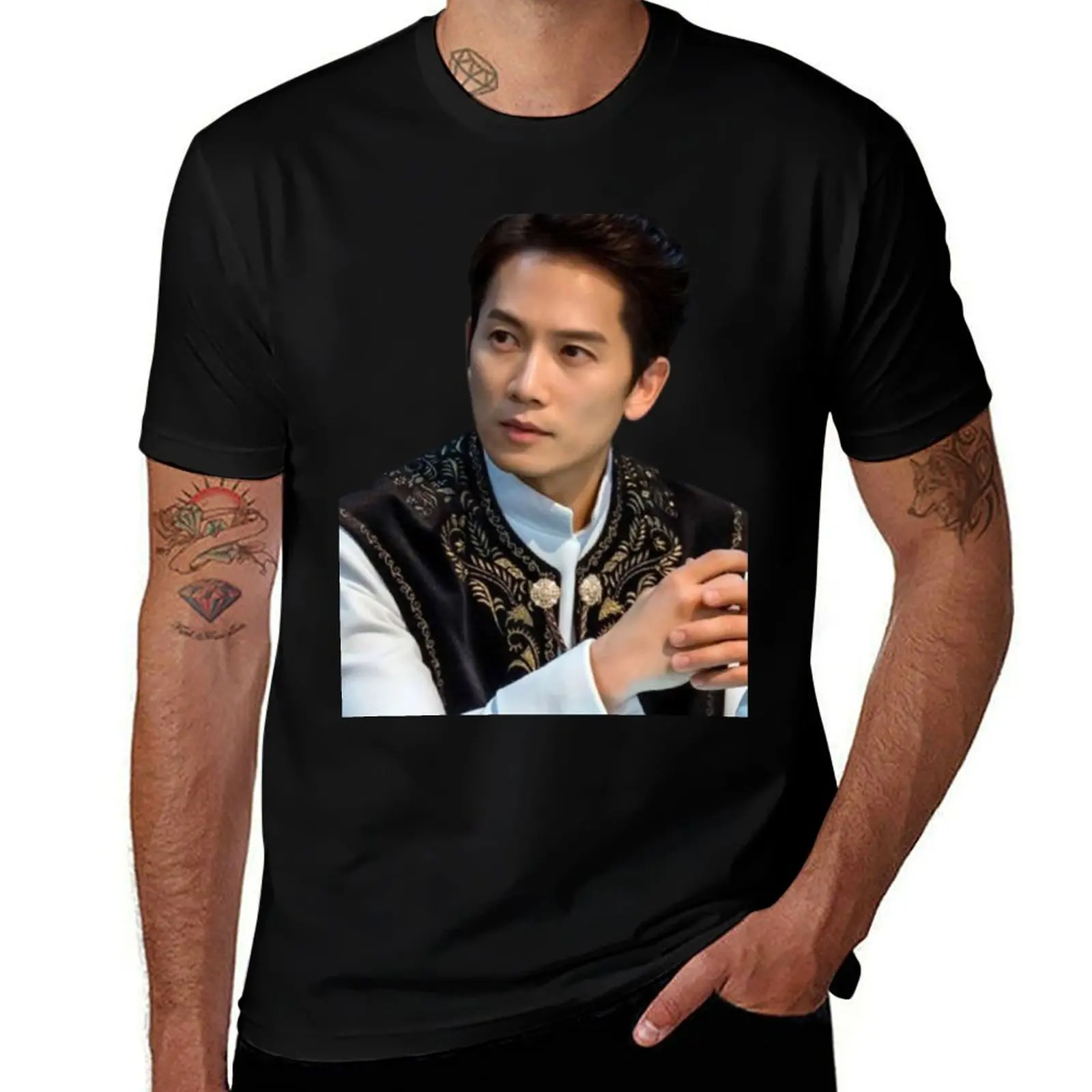 

Ji Sung T-Shirt Basic Simple Casual Short Sleeve Tee