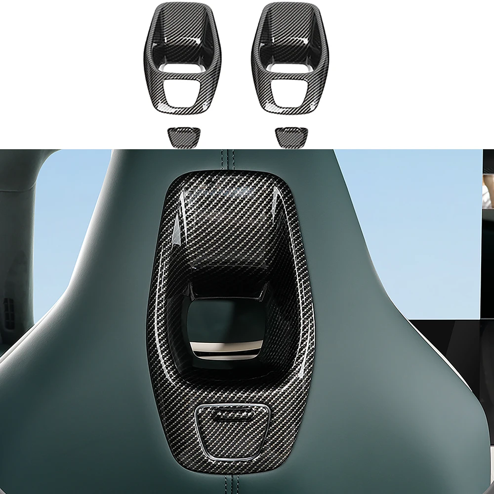 

Подголовник сиденья, декоративная рамка, спортивное сиденье, задняя цветная рама из углеродного волокна, аксессуары для модификации, подходит для Xiaomi YU7 2025 2026