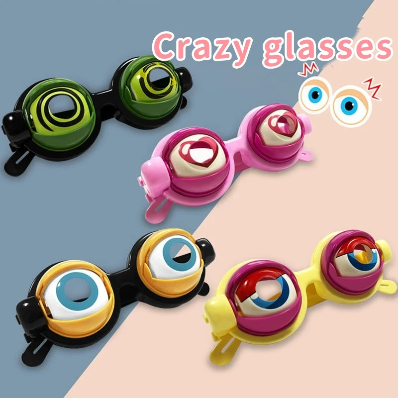 

Creative, novel and interesting prank glasses toys, plastic crazy eyes party toys, children's Christmas and birthday gifts