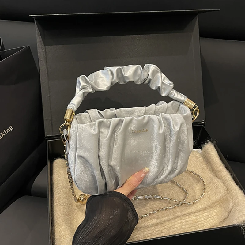 チェーンバッグ-レディース-pu-レザー-ショルダーバッグ-女性用財布-ファッション-クロスボディバッグ-脇の下バッグ-クラシック-トレンディ-巾着クラッチ