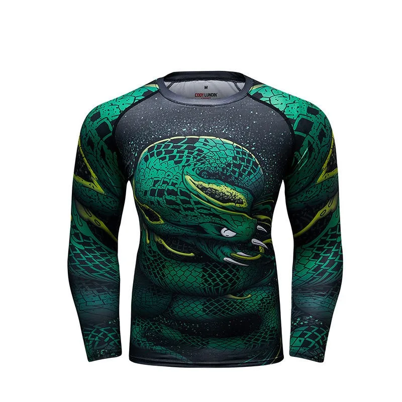 MMA BJJ Rashguard T Shirts Rash Guard Fitness Tracksuit Boxing Jerseys Muay Thai Compression Men MMA Kickboxing Sport Suit 08