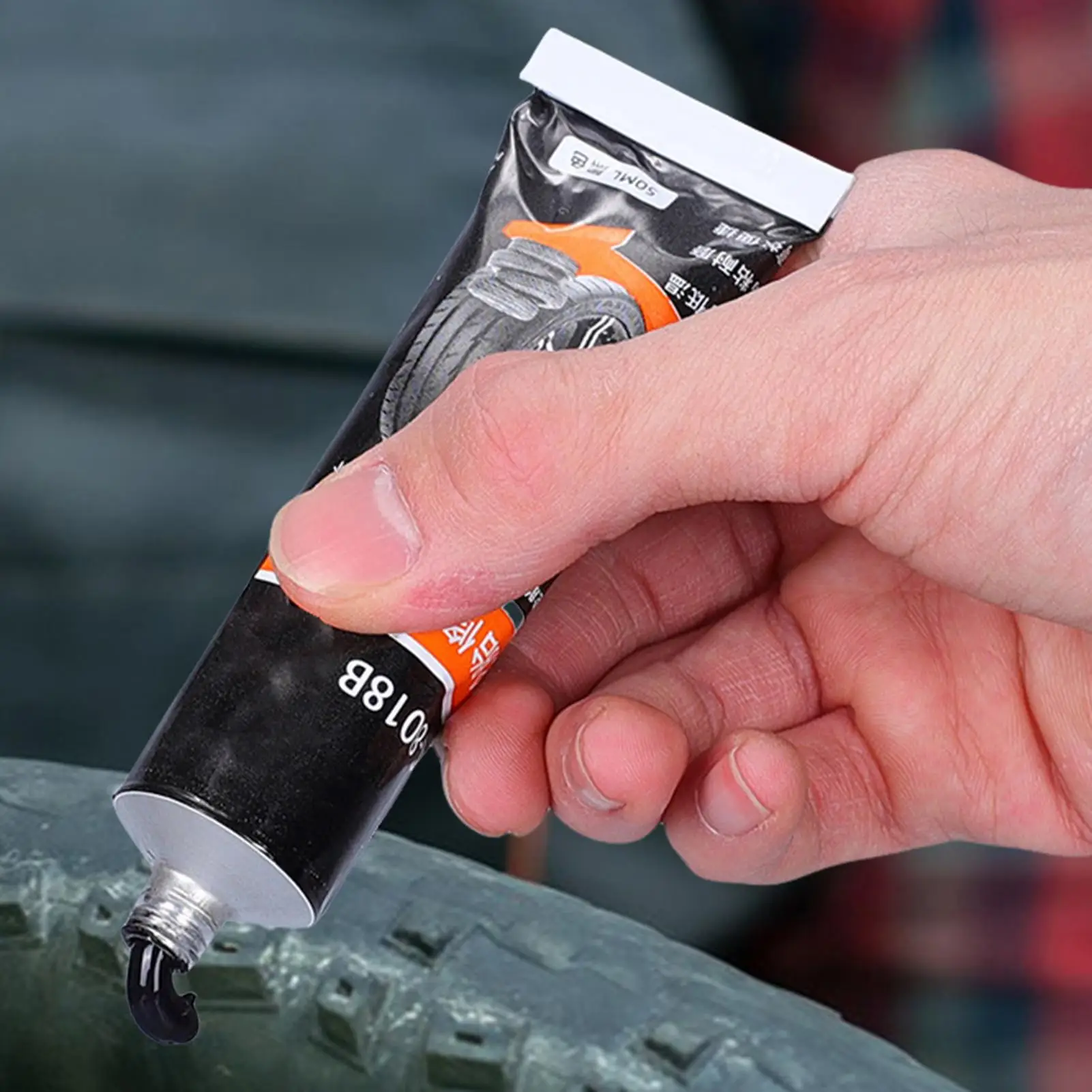 50ml Tire Rubber Strong Adhesive High Temperature Resistant Black Sealing Waterproof High-Temperature Resistant Repair Adhesive