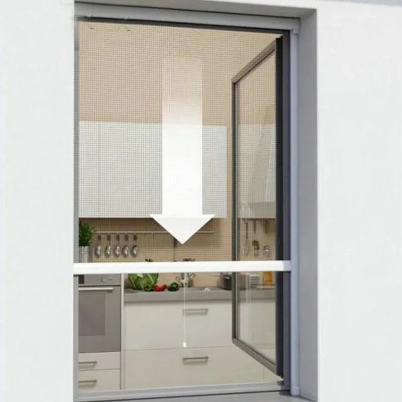 Wholesale Retractable Anti-fly Screen Glass Fiber Insect Screen Roller Insect Screen