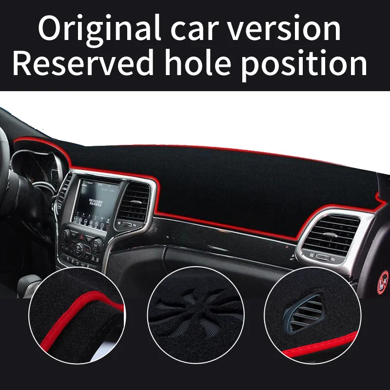 Picture 4: Auto Parts For Jeep Grand Cherokee 2011~2020 2019 2018 Car Dashboard Cover Mat Instrument Panel Carpets Non-Slip Pad Accessories