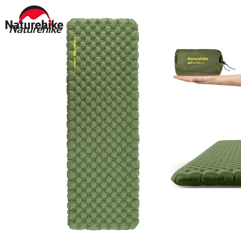 Naturehike Outdoor Camping Mat R 4.6 Ultralight Portable Foldable Tent Sleeping Pad Portable Beach Travel Inflatable Mattress