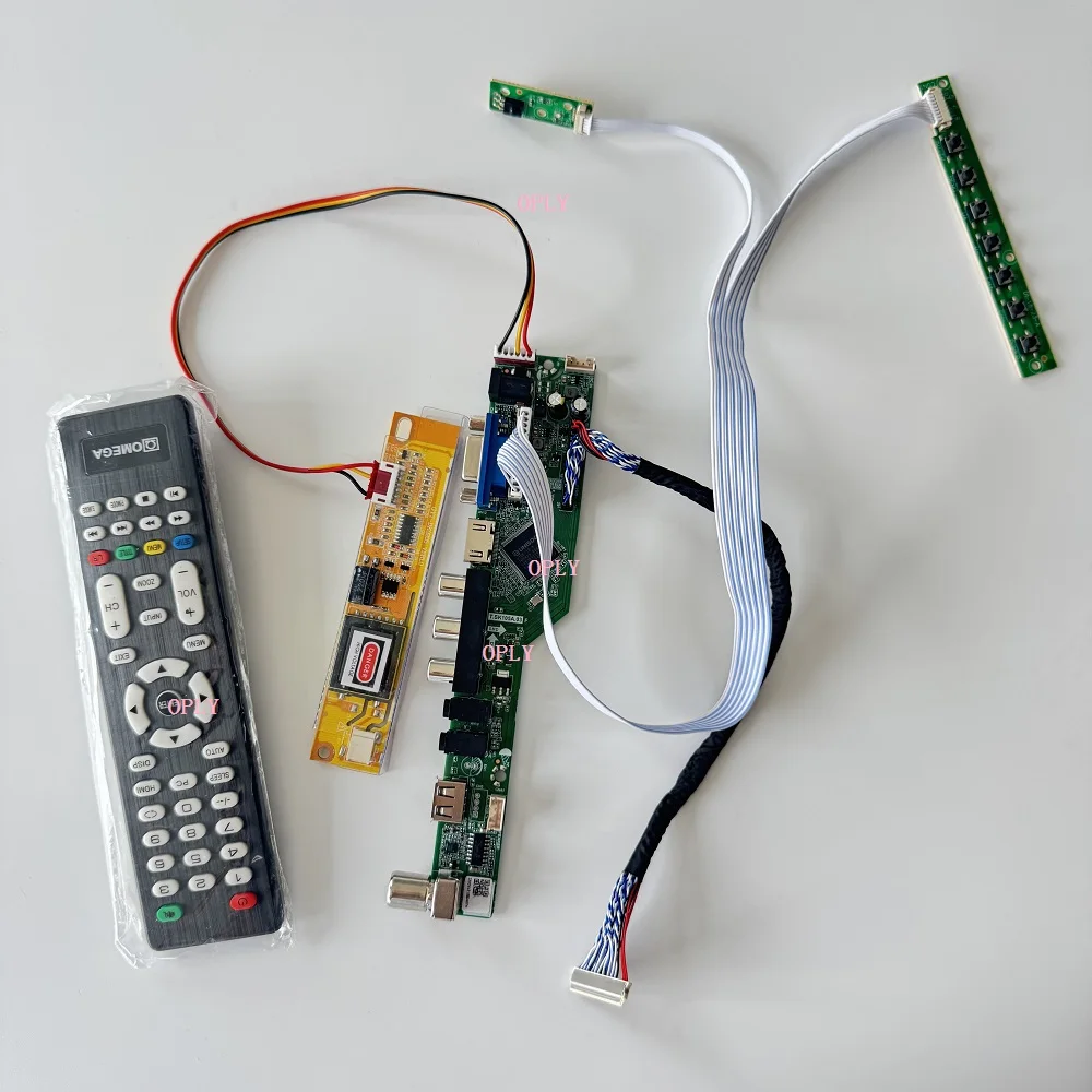 TV 20pin VGA AV controller board for B141XN04 B141XN04 V2/V7 1024X768 Module Digital Signal HDMI-compatible USB 14.1