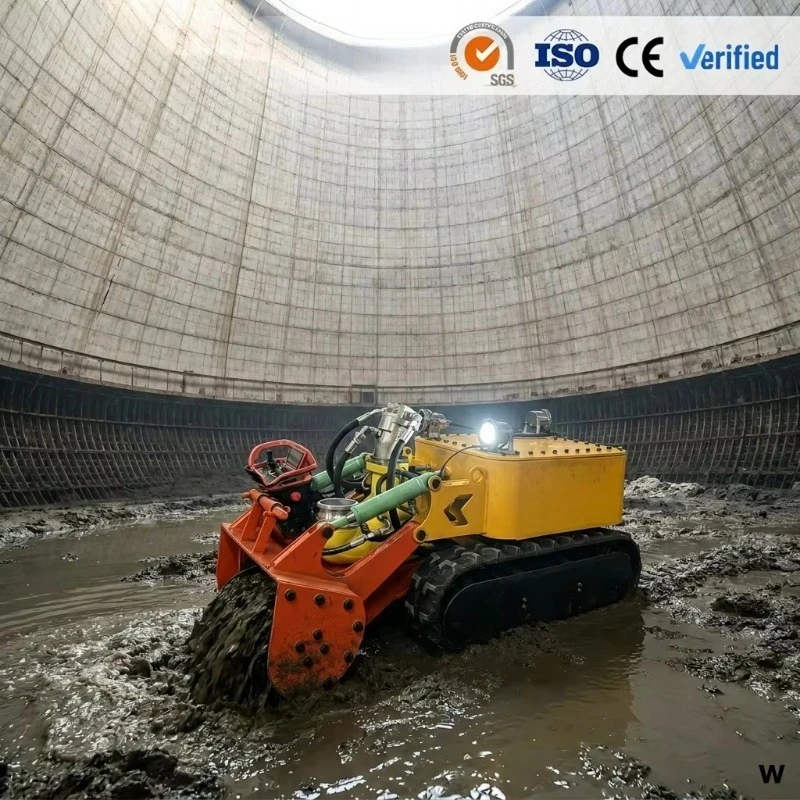 Explosion-proof Sludge Cleaning Robot Industrial Automatic Desilting Robot for Dangerous Oil Tank and Sewer Cleaning