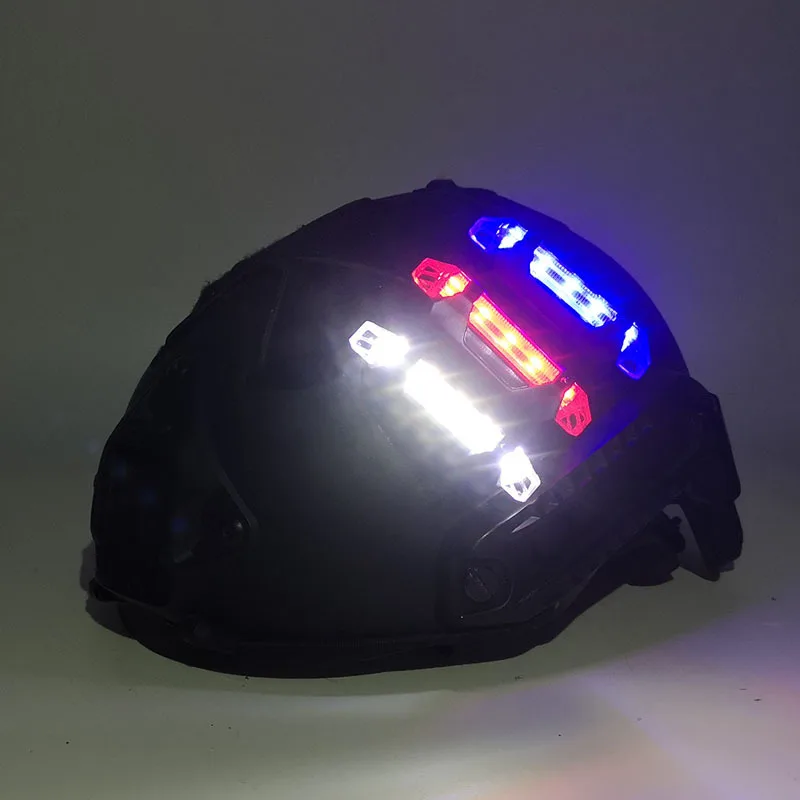 Luz de advertencia para casco, señal de seguridad impermeable para tiro al aire libre, entrenamiento de combate, luz de señal de supervivencia, luz táctica para casco
