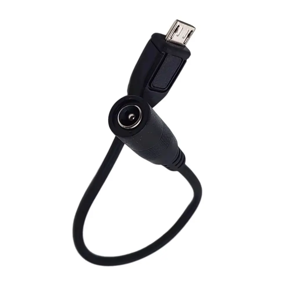 3A DC 5.5x2.1mm Power Charger Cable Adapter Converter Connector Female to Micro USB 5pin Male for Laptop/Tablet 0.2M