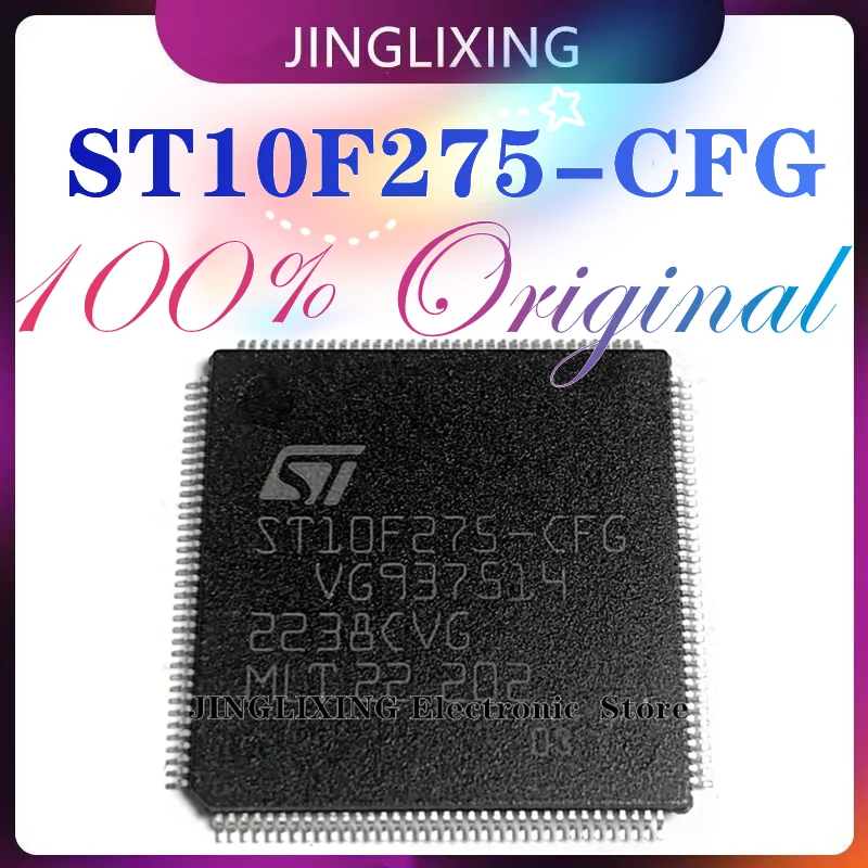 1pcs/lot New Original ST10F275-CFG ST10F275 CFG ST10F275 TQFP144 Car CPU M7 small turTLEcomputer board CPU In Stock