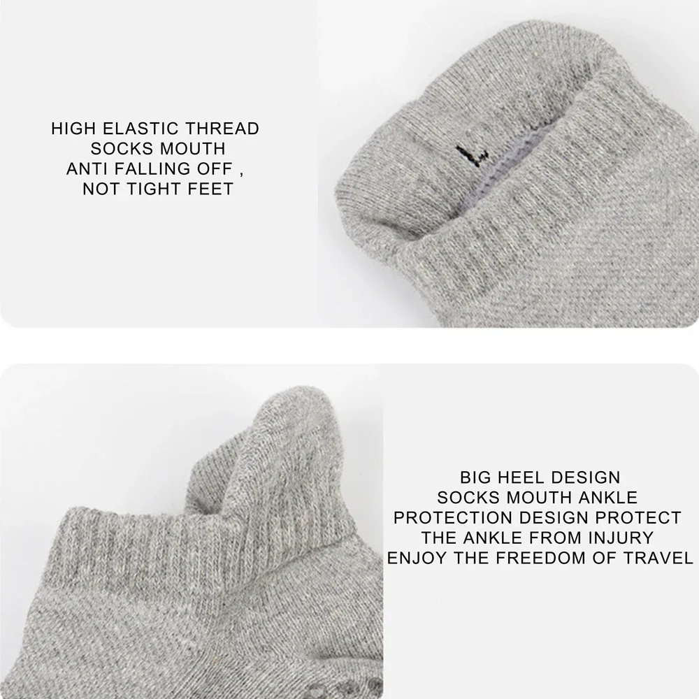 1 PAIRS Solid Cotton Thickened Towel Bottom Women's Sport Non-slip Yoga Socks High Quality Breathable Men Anti Skid Floor Socks