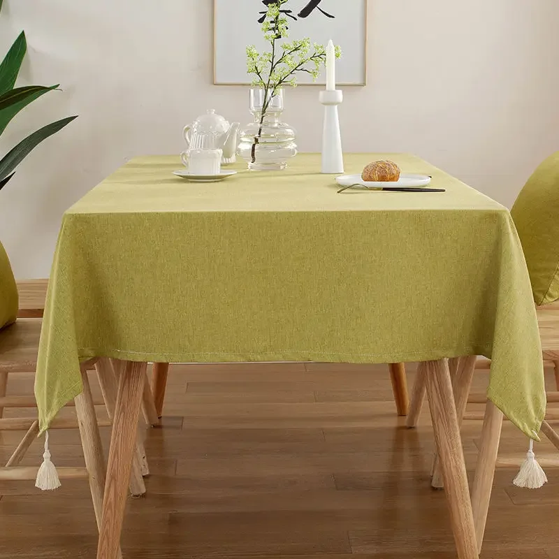 Table Cloth Living Room Party Dust-proof Rectangle Tablecloth Decoration Desk Cover Nordic Mesa Ins Background Home Modern Style